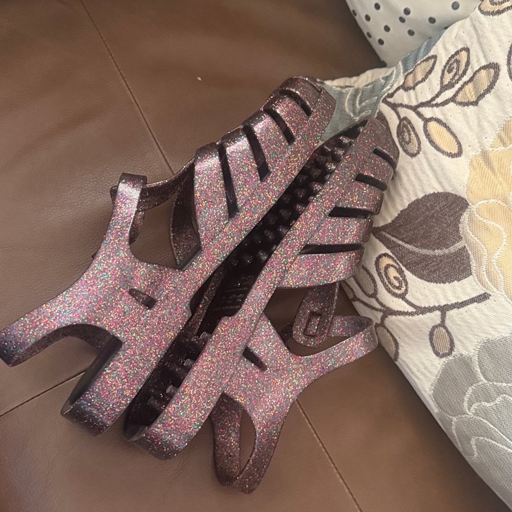 Melissa Multicolor Glitter Jelly Sandals - Picture 6 of 8